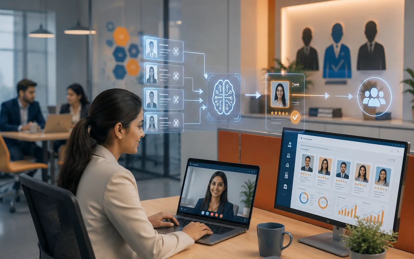 Smart Hire AI: Automated First-Round Interviews with 7-Layer Fraud Detection